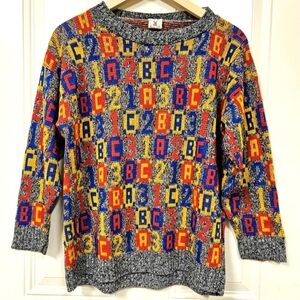 Vintage Centennial Knits Ltd. 3/4 sleeve sweater Made in USA Women's Size L